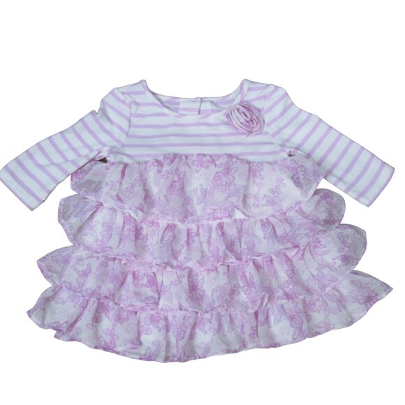 Pippa‎ & Jullie Tulle Shirt Dress Toddler Girls 18M Purple Long Sleeve Pullover - Picture 1 of 6